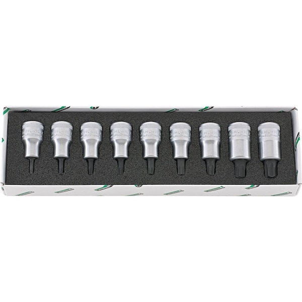 Socket & Ratchet Sets, Torx, 9 pcs